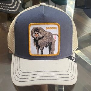 Goorin Bros Baboon Dog Cap - Navy and Beige